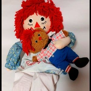 Anniversary Edition 24" Raggedy Ann Doll & Raggedy Bear - 85th Birthday Raggedy.
